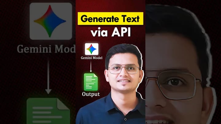How to generate a simple text response using Gemini AI API.