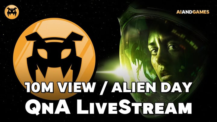 10 Million Views / Alien Day QnA | AI and Games
