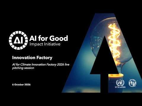 AI for Climate Innovation Factory 2026 live pitching session