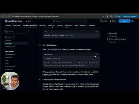 Managed Deep Agents - Quickstart