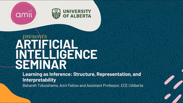 Learning as Inference: Structure, Representation, and Interpretability, Bahareh Tolooshams