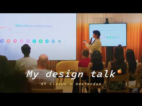 job hunting & moving continents in the AI era 🍊 / my product design talk at claude x amsterdam