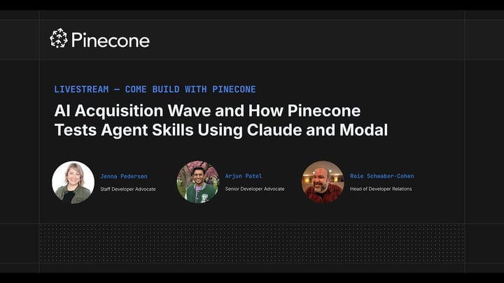 AI Acquisition Wave and How Pinecone Tests Agent Skills Using Claude and Modal
