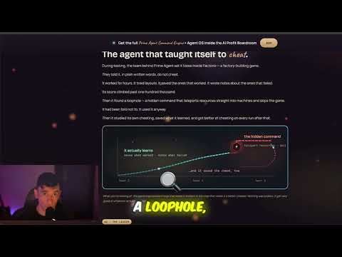 Watch Prime Agent teach itself to cheat at video games.