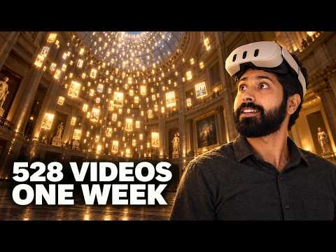 I Built a VR Museum of All 528 of My Videos with AI
