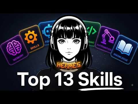 I Tested 100+ Hermes Agent Skills.... You NEED These 13