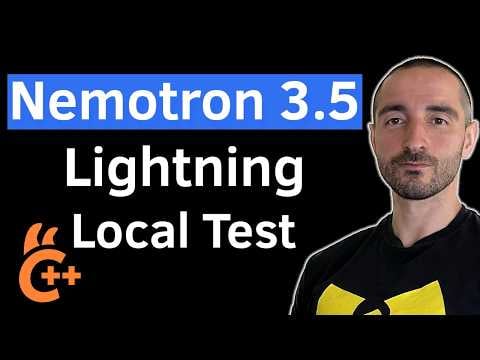 Nemotron 3.5 Lightning Local Test | NVIDIA Open Model | Coding & Hermes Agent with llama.cpp