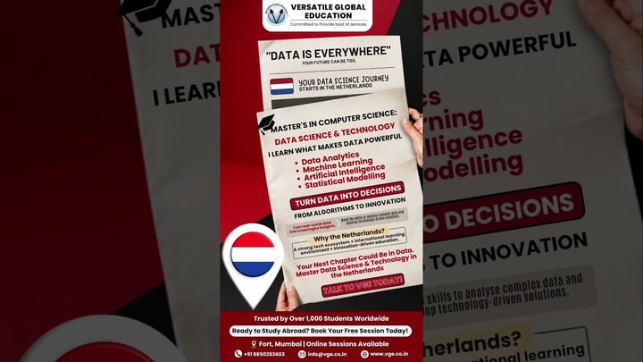Study Master's in Data Science in the Netherlands | Admission Process & Requirements #studyabroad