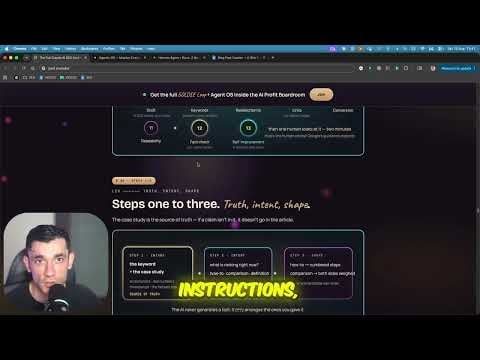 Turn 20 minutes of talking into ranked SEO content with this AI system.