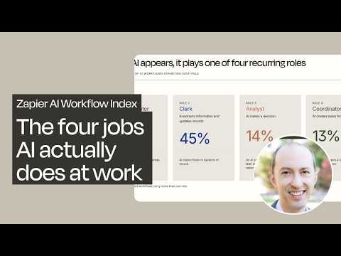 The four jobs AI actually does at work: A first look inside Zapier's AI Workflow Index