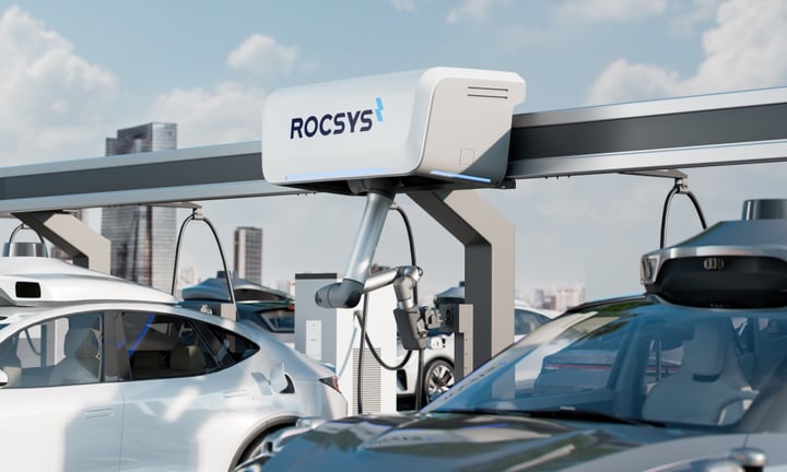 Rocsys richtte M1 laadplatform in april 2026 op robotaxi-vloten in Europa